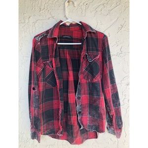 ZARA red flannel size small